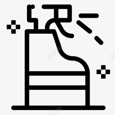 喷雾清洁洗涤剂图标图标