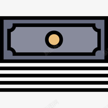 银行银行和金融30线性颜色图标图标