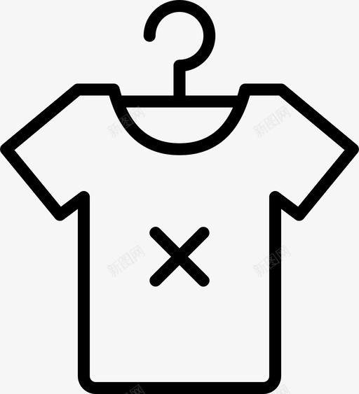 衬衫块状休闲图标svg_新图网 https://ixintu.com 休闲 十字 块状 衣服 衬衫