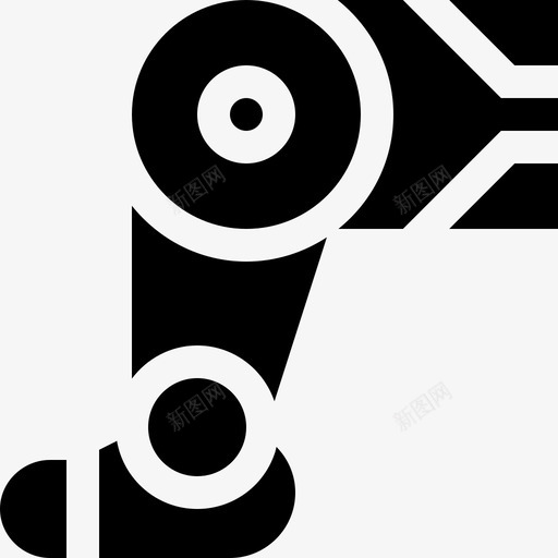 腿机器人40填充图标svg_新图网 https://ixintu.com 填充 机器人
