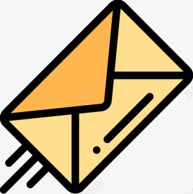 电子邮件电子邮件32线颜色图标图标