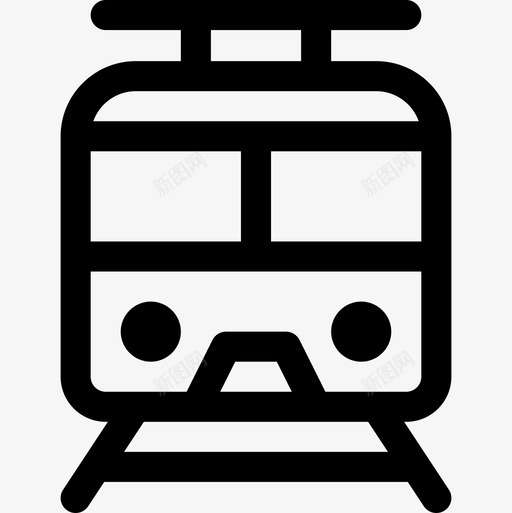 火车智慧城市12直线型图标svg_新图网 https://ixintu.com 城市 智慧 火车 直线 线型