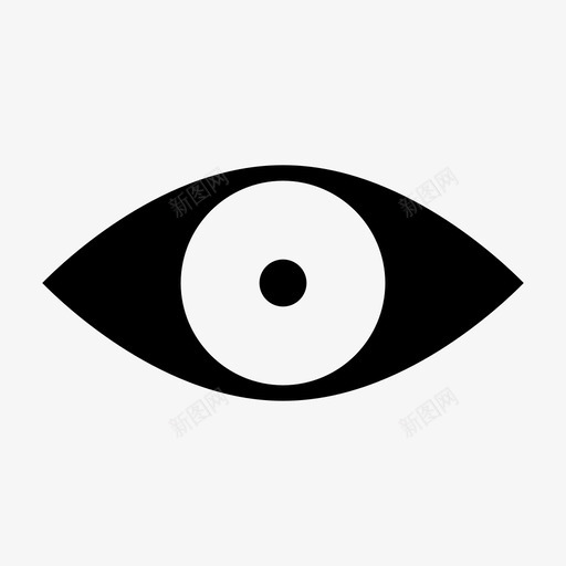 眼睛外观视图图标svg_新图网 https://ixintu.com ui 图示 外观 查看 眼睛 视图 设计 设计图