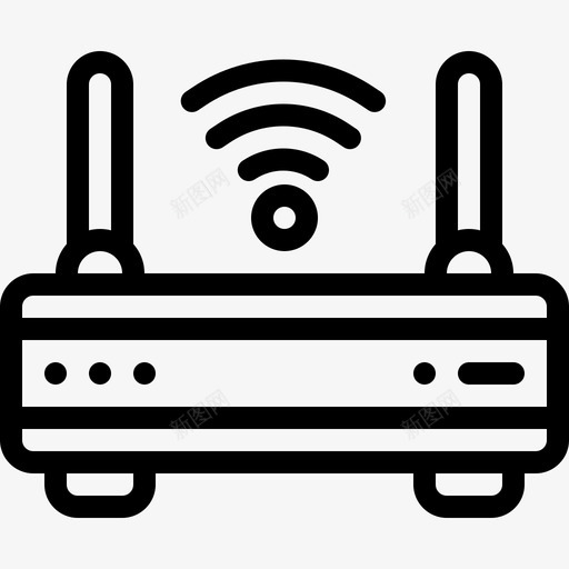 Wifi智能家庭14线性图标svg_新图网 https://ixintu.com Wifi 家庭 智能 线性