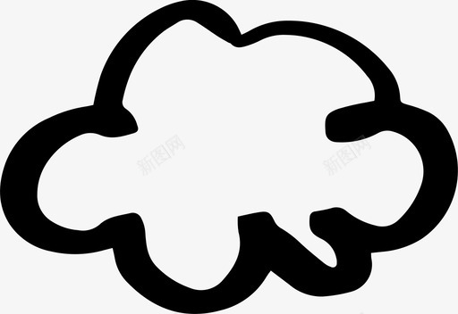 云绘画天气图标svg_新图网 https://ixintu.com 天气 绘画 自然