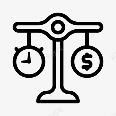 平衡概算业务资金图标图标