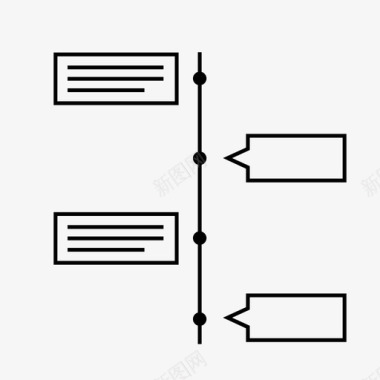 时间线演变时间表图标图标