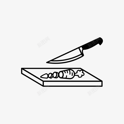 剁碎胡萝卜切块图标svg_新图网 https://ixintu.com 切块 剁碎 烹饪 砧板 胡萝卜 蔬菜