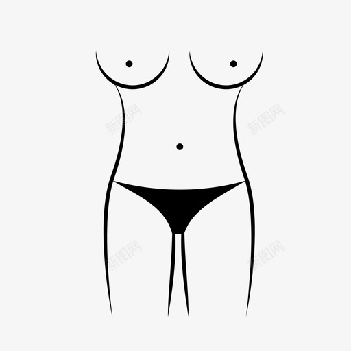 女性身体体型女性图标svg_新图网 https://ixintu.com 体型 女性 女性身体