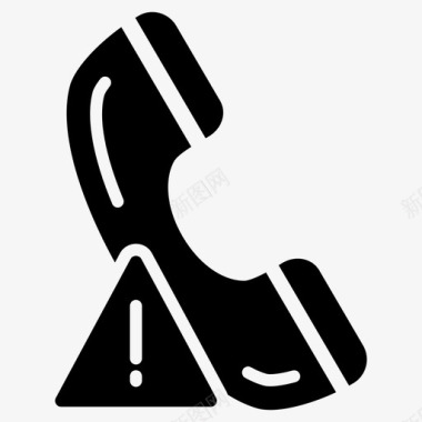 呼叫错误电话支持图标图标