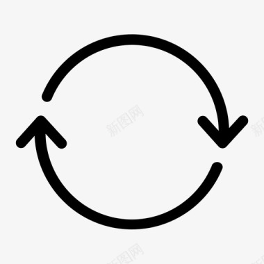 连续性循环流程图标图标