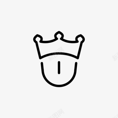 国王城堡王冠图标图标