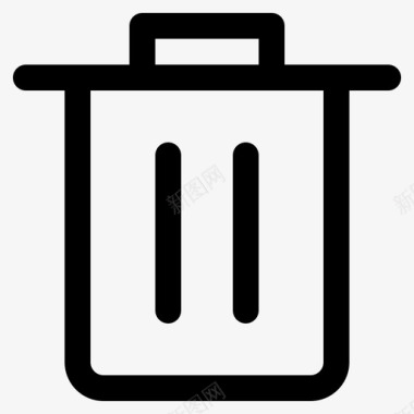 垃圾箱回收站ui图标图标
