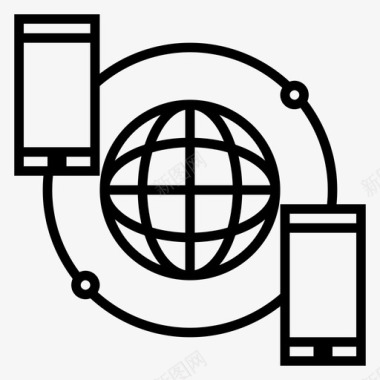 连接移动网络图标图标