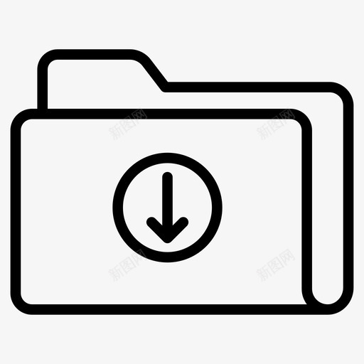文件夹箭头目录图标svg_新图网 https://ixintu.com 下载 图标 文件 文件夹 方向 目录 箭头 线图