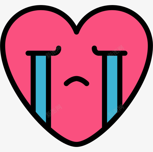 心脏心脏表情符号9线性颜色图标svg_新图网 https://ixintu.com 心脏 符号 线性 表情 颜色