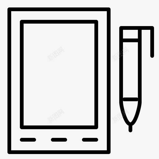 手机铅笔图标svg_新图网 https://ixintu.com 手机 规则 设计 铅笔