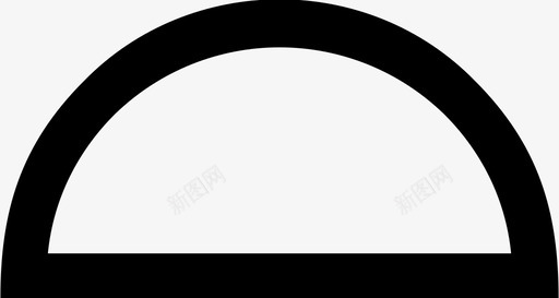 半圆圆形状图标svg_新图网 https://ixintu.com 半圆 圆 圆卷1 形状