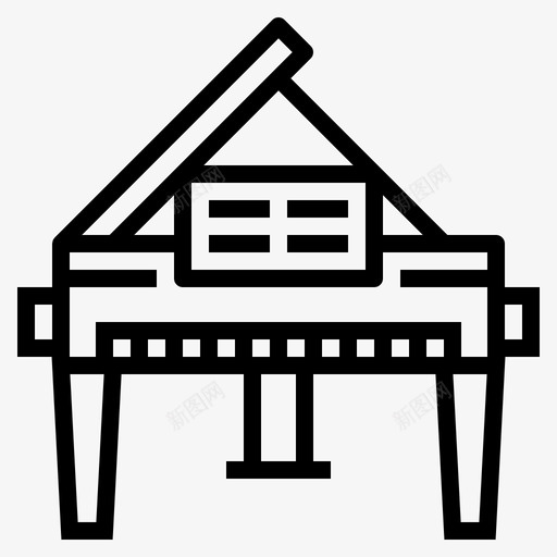 钢琴键盘多媒体图标svg_新图网 https://ixintu.com 之夜 多媒体 舞会 钢琴 键盘 音乐