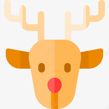 鹿冬季62平坦图标图标