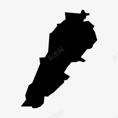 黎巴嫩地图阿拉伯贝鲁特图标图标