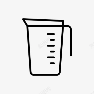 水咖啡67线性图标图标