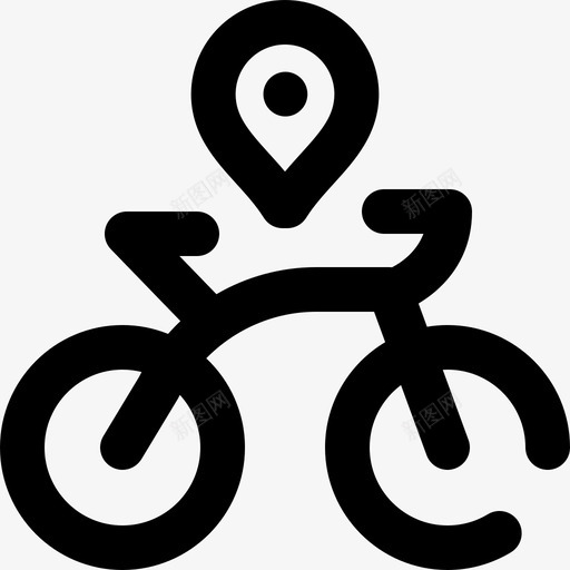 自行车公共交通9概述图标svg_新图网 https://ixintu.com 交通 公共 概述 自行车