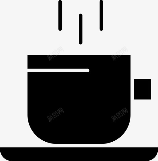 咖啡杯子日图标svg_新图网 https://ixintu.com 共和国 印度 咖啡 固体 杯子 马克