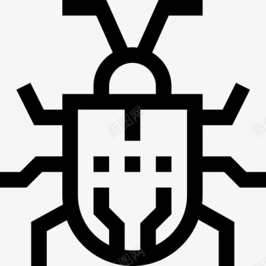 甲虫机器人机器人学39线性图标图标