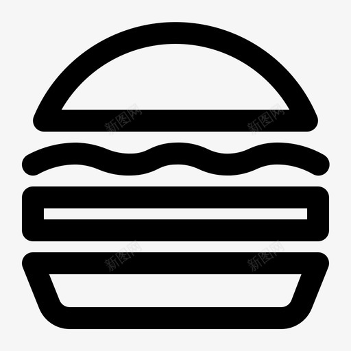 食品汉堡电子商务图标svg_新图网 https://ixintu.com 市场 汉堡 用户界面 电子商务 食品