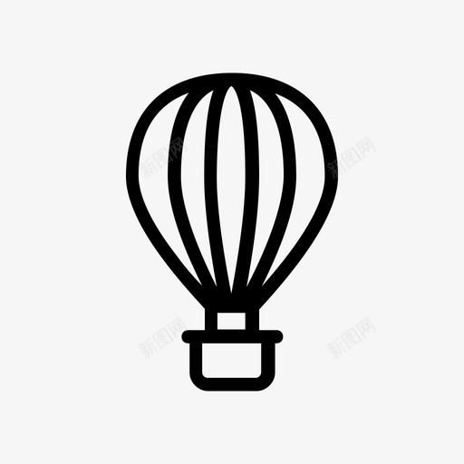 气球艺术图标svg_新图网 https://ixintu.com 旅行 气球 艺术 艺术设计和开发线雕文 设计 飞行