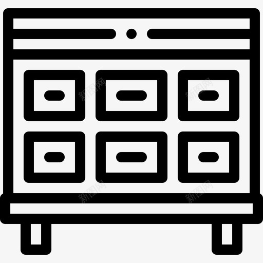 太平间葬礼16线性图标svg_新图网 https://ixintu.com 太平间 线性 葬礼