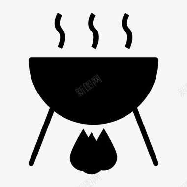 烹饪烧烤菜图标图标