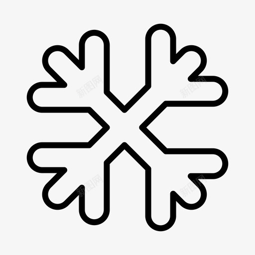 雪加拿大雪花图标svg_新图网 https://ixintu.com 冬季 加拿大 加拿大常规轮廓 雪 雪花