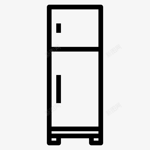 冰箱干净图标svg_新图网 https://ixintu.com 冰箱 华丽 家具 干净 整洁 设计