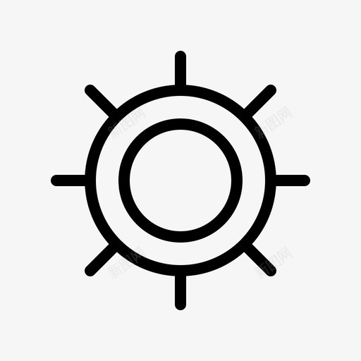 太阳地理23直线图标svg_新图网 https://ixintu.com 地理 太阳 直线