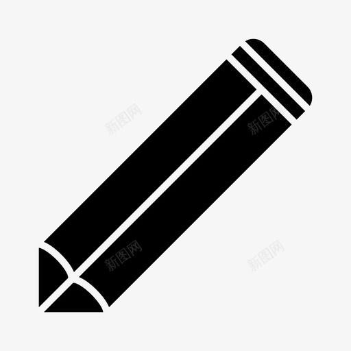 铅笔美术师图标svg_新图网 https://ixintu.com 写作 素描 绘画 美术 设计填充风格 设计师 铅笔