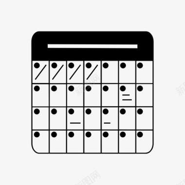 日历计划时间表图标图标