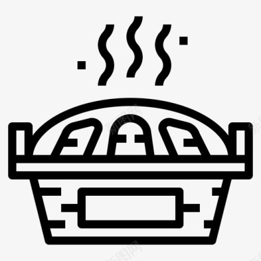 泰国烧烤自助餐食物图标图标