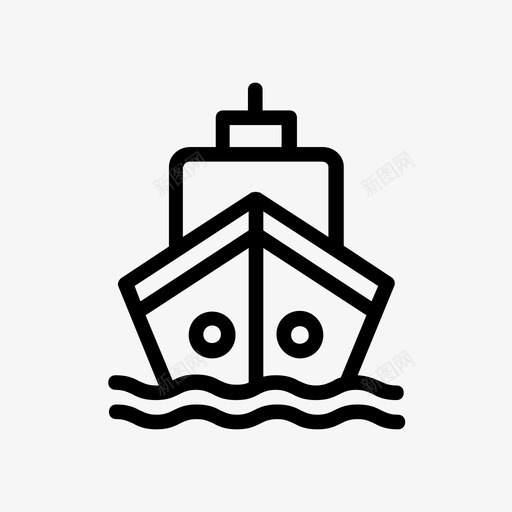 船游轮运输图标svg_新图网 https://ixintu.com 48像素 字形 旅行 游轮 运输 运输线