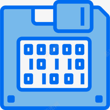 软盘数据管理器6蓝色图标图标