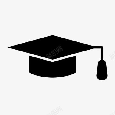 学术教育毕业帽图标图标