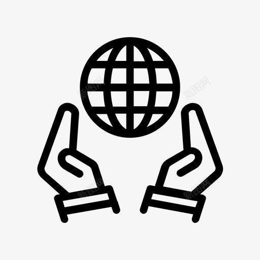 安全世界浏览器护理图标svg_新图网 https://ixintu.com 保护 安全世界 护理 浏览器 银行行字形图标