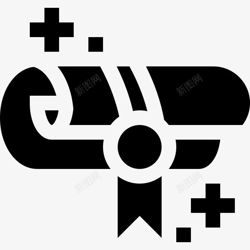 卷轴童话7填充图标svg_新图网 https://ixintu.com 卷轴 填充 童话7