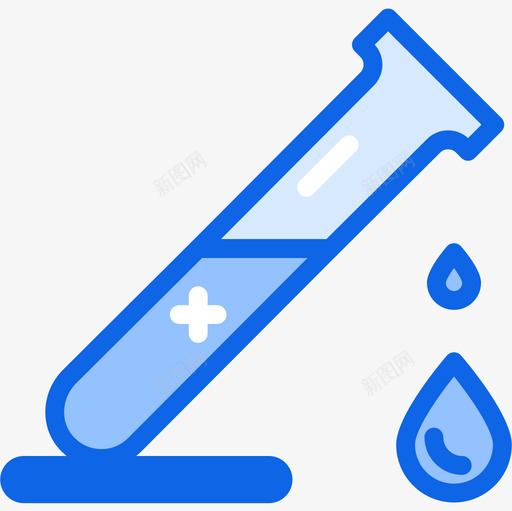 试管科学82蓝色图标svg_新图网 https://ixintu.com 科学82 蓝色 试管