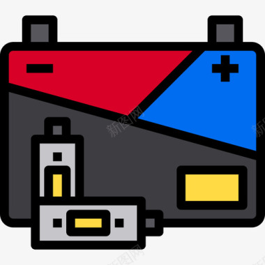 电池生态174线性颜色图标图标