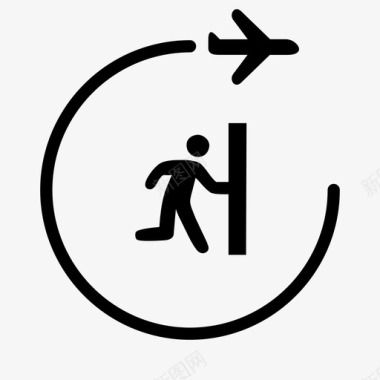 逃生之旅机场出口图标图标