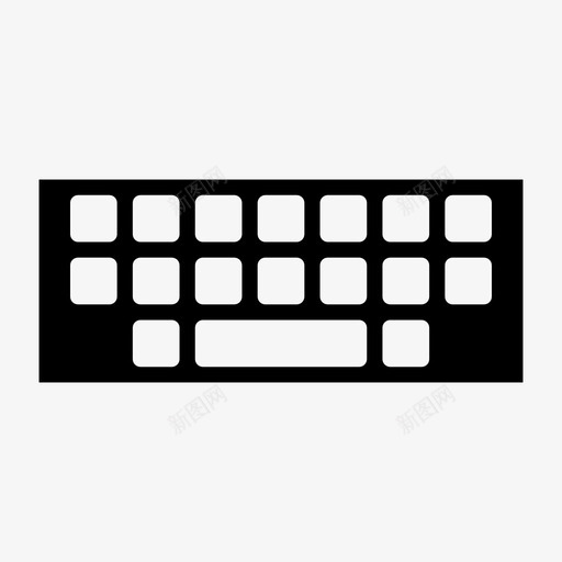 键盘类型键入图标svg_新图网 https://ixintu.com 字形 工作 技术 类型 键入 键盘