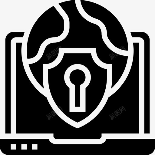 安全网络共享5字形图标svg_新图网 https://ixintu.com 共享 字形 安全 网络