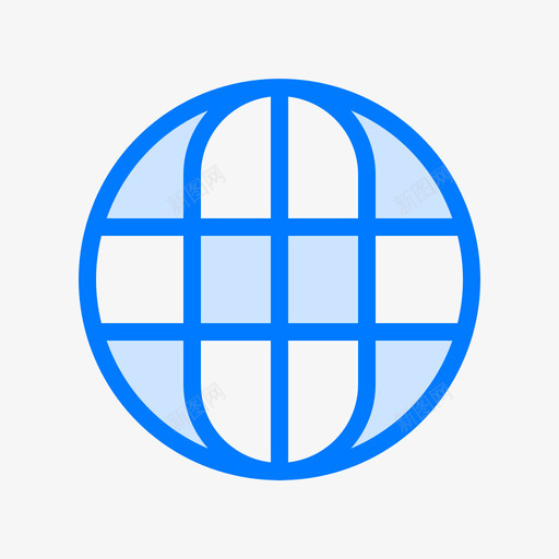 世界网格地理24蓝色图标svg_新图网 https://ixintu.com 世界 地理 网格 蓝色